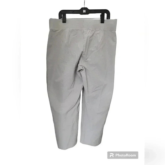 Eileen Fisher Viscose Stretch Crepe Cropped Pants Women’s Pants Soft Gray - Picture 2 of 4